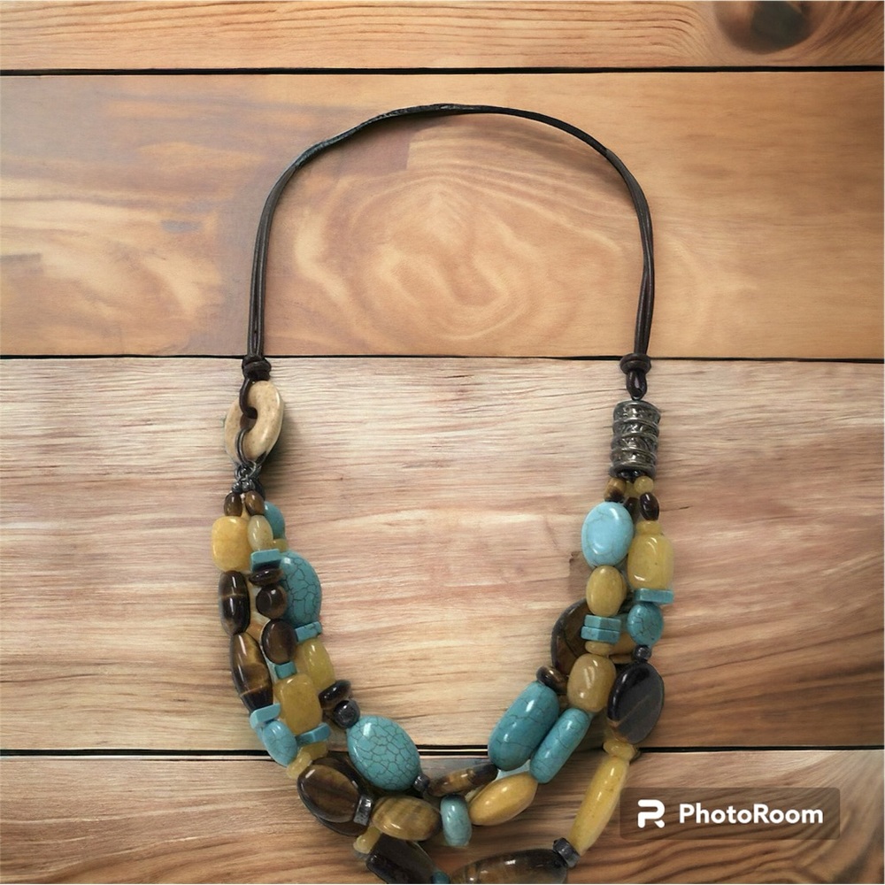 Vintage Genuine stone necklace
